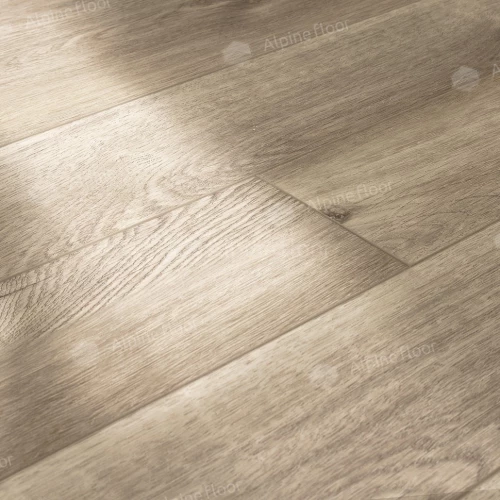 Каменный SPC ламинат Alpine Floor Parquet Light синхронное тиснение Дуб Натуральный Отбеленный ЕСО 13-5 43 класс 4 мм 1.95 кв.м 60х12.5 см