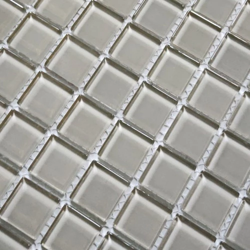 Мозаика Bonaparte Стеклянная мозаика Irish coffe 25х25 глянцевая серая 30х30 см