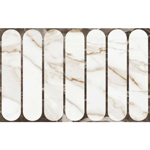 Плитка настенная Gracia Ceramica Капелла низ 03 глянцевая белая 010100001556 40х25 см