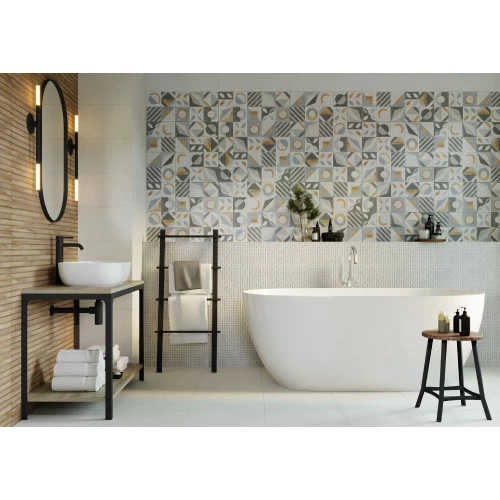 Плитка настенная Gracia Ceramica Supreme beige бежевый 06 рельеф 010100001535 60х25 см