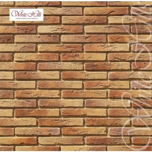 Плитка под кирпич White Hills Остия Брик 380-60 29х4,9х1,7-2,0 см