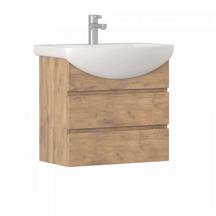 Тумба под раковину Vigo Wing 600-0-2 навесная дуб золотой tp.WIN.BAL.60.2Y дуб золотой