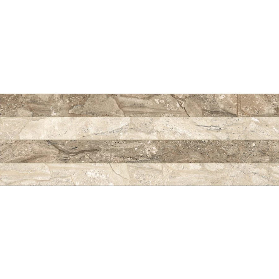 Плитка настенная Baldocer Dreire Decor Lamia Noce глянцевая бежевая 85х28 см
