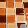 Мозаика Bonaparte Стеклянная мозаика Coffee mix 25х25 глянцевая коричневая 30х30 см