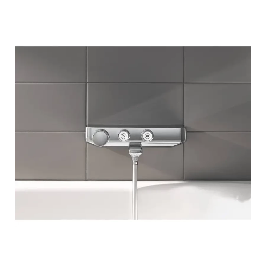 Термостатический смеситель для ванны Grohe Grohtherm SmartControl, настенный монтаж, хром 34718000