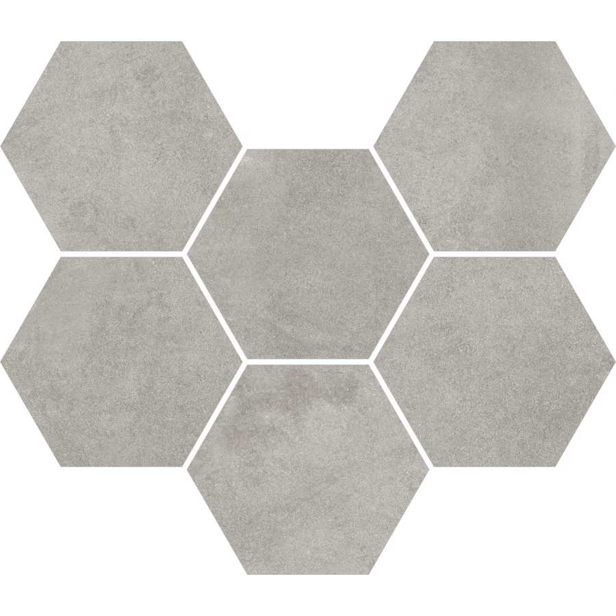 Мозаика Coliseumgres Экспо Грэй Гексагон 620110000173 29х25 см