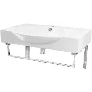 Умывальник Sanita Luxe Infinity 65 с кронштейнами и полотенцедержателем INF65SLWB01KR