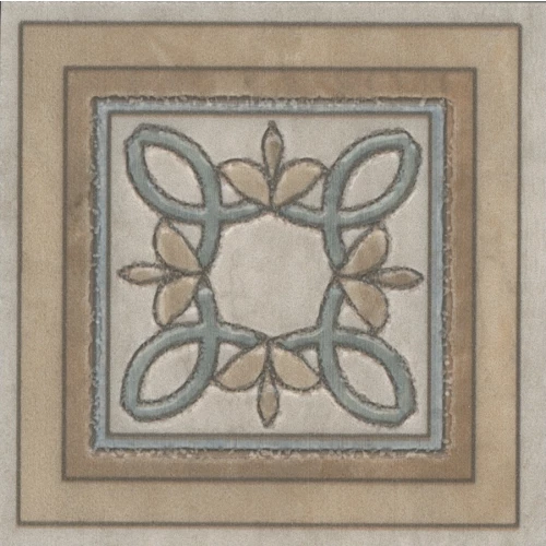 Керамогранит Kerama Marazzi Эвора Декор глянцевый бежевый DC/A36/SG606220RL 9,6x9,6 см