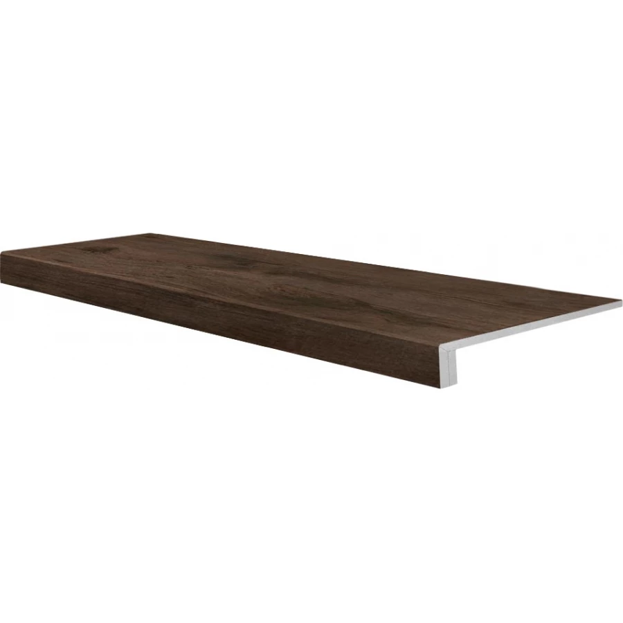 Ступень Евро Проходная из керамогранита Kerama Marazzi Сальветти матовая коричневая 045916 119,5х30 см