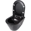 Унитаз подвесной безободковый Creto Logan L3 черный матовый 1003-002-L3BlMat