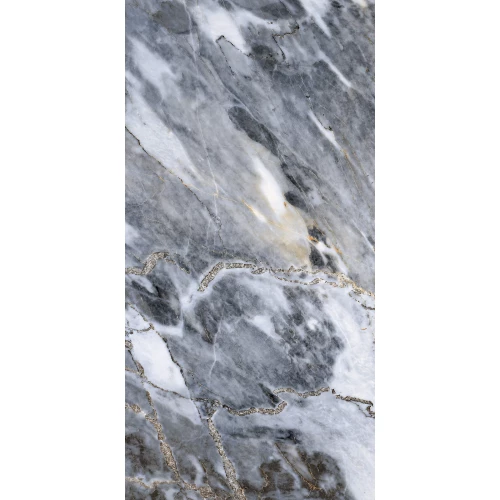 Керамогранит A-Ceramica Almond Gris Polished 7 mm глянцевый серый 120х60 см