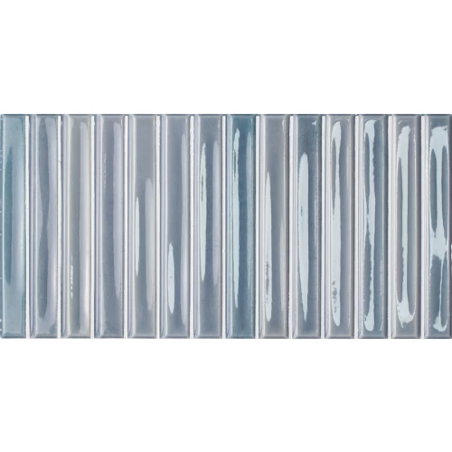 Плитка керамическая WOW Колор Барс Виола / Ноутс Colour Notes Bars Viola глянцевая синяя 133164 25х12,5 см