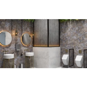 Керамогранит ALMA Ceramica Indastrio sugar-эффект коричневый GFA114IND40R 114х57х0,75 см