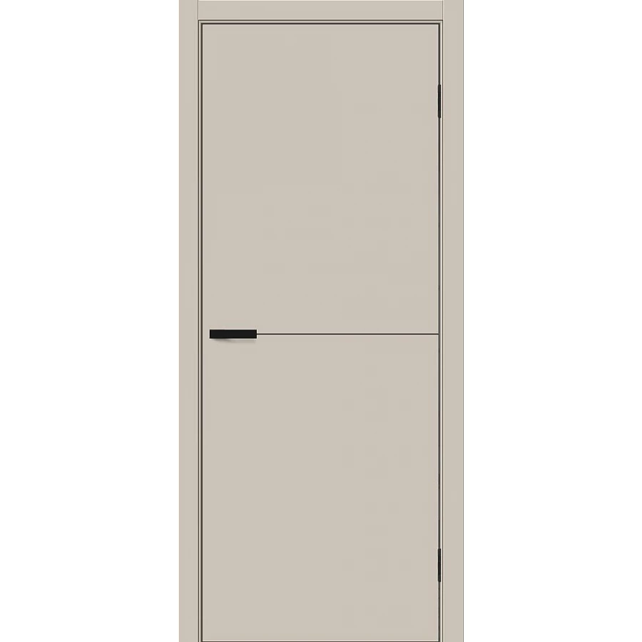 Межкомнатная дверь Bravo Браво-0.21 П 200x60 экошпон Bravo A полотно глухое цвет Cream Silk