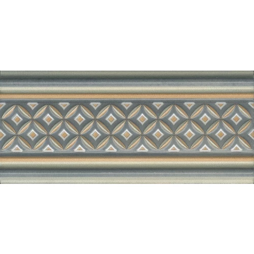 Бордюр Kerama Marazzi Монтальбано 2 матовый зеленый LAB003 15x6,7 см