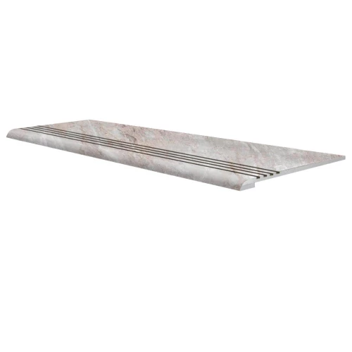 Ступень Проходная из керамогранита Керамика Будущего Гранит Сильвер Double Эсперо бежевая 049852 120х34,5 см