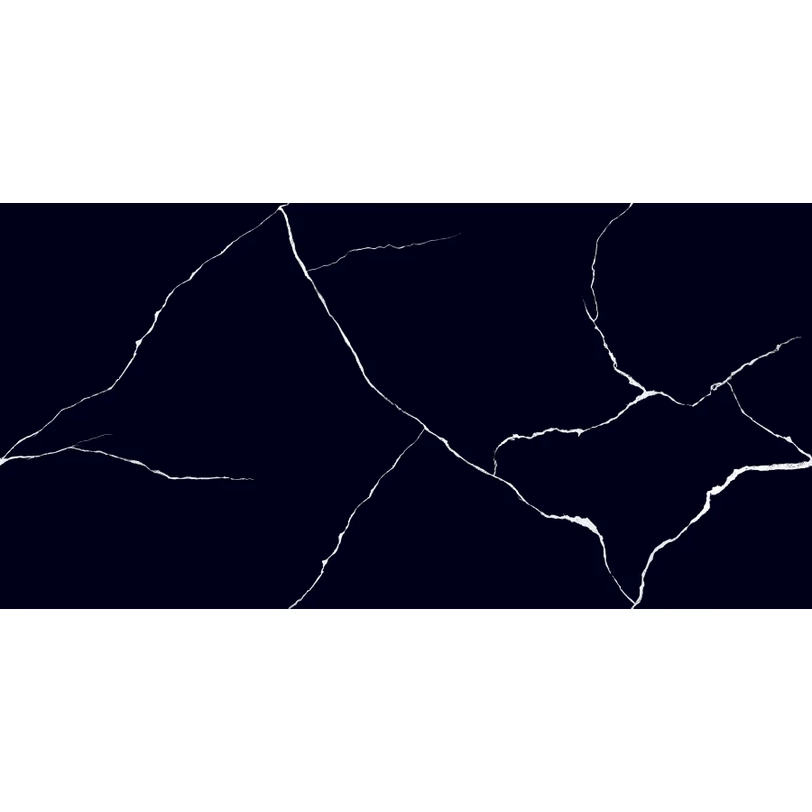 Керамогранит lamore Ceramic High Gloss 60х120 White Lines глянцевый черный 60/120-068 120х60 см