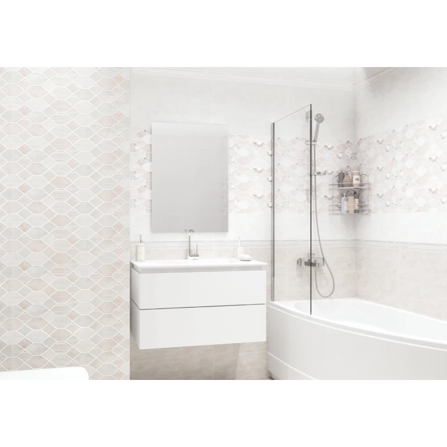 Плитка облицовочная рельефная ALMA Ceramica Roxana 16 шт в уп 57,6 м в пал TWA11RXN404 60х20х0,75 см