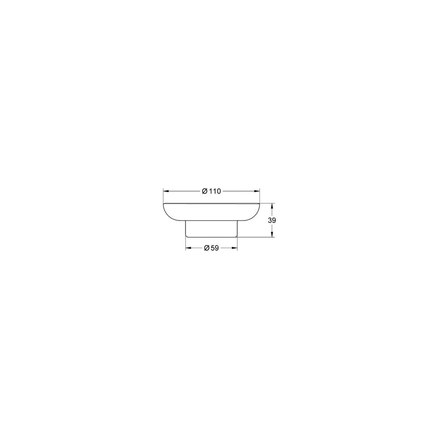 Мыльница стекло Grohe Essentials 40368001