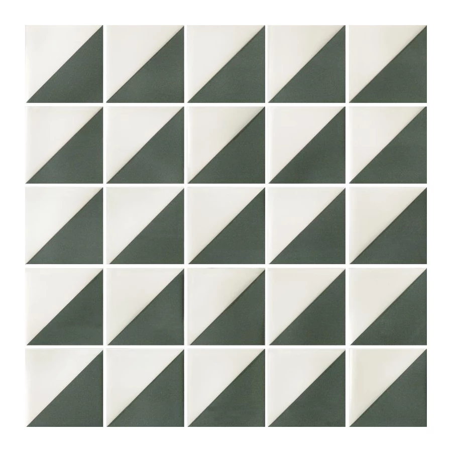 Мозаика Italon Магма Петрол Энигма матовая зеленая 600110001126 30х30 см