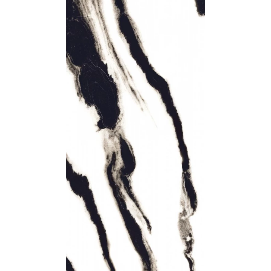 Керамогранит Bluezone Panda White глянцевый черно-белый BZ73147 120х60 см