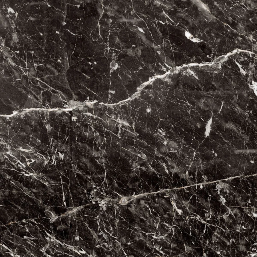 Керамогранит Керамин Найт подполированный черный 60х60 см