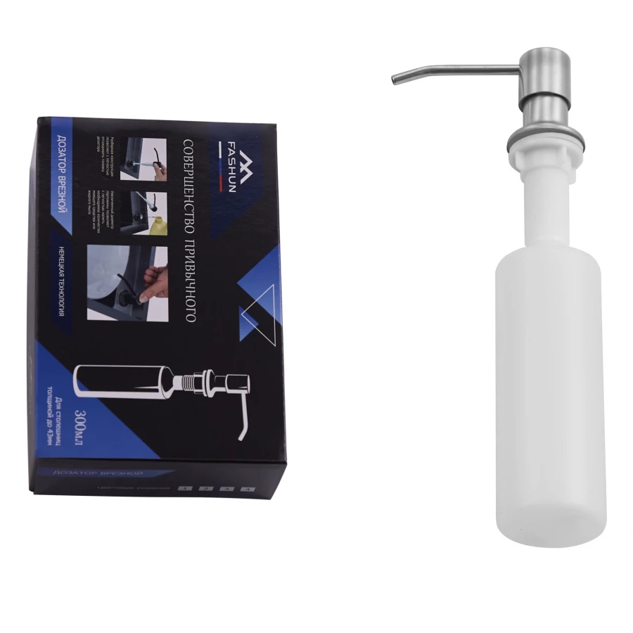 Дозатор Fashun для кухонной мойки сатин A403