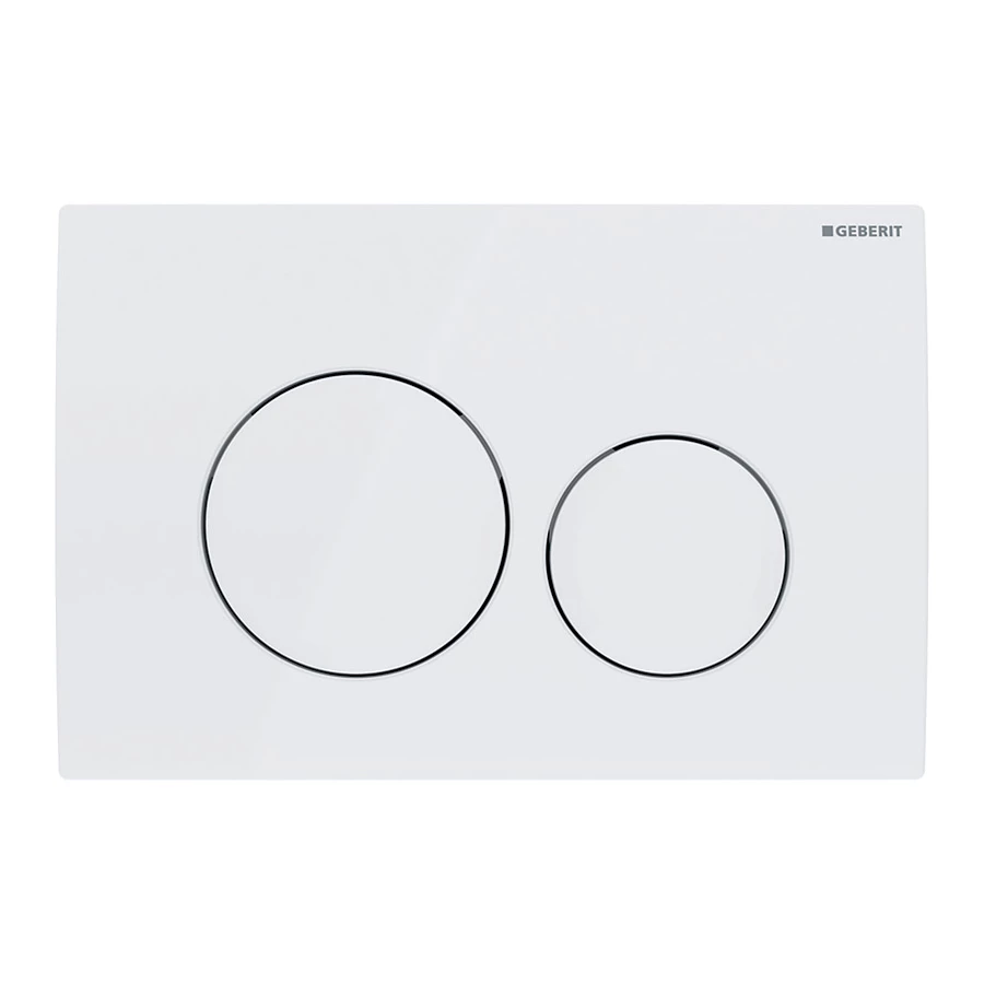 Смывная клавиша Geberit Delta 20 двойной смыв Альпийский белый 115.127.11.1