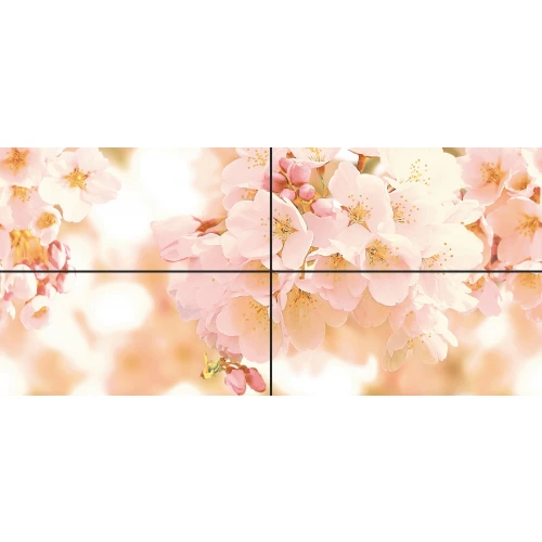 Панно Cersanit Sunrise Cherry многоцветный (компл. из 4-х шт.) 88*40 см