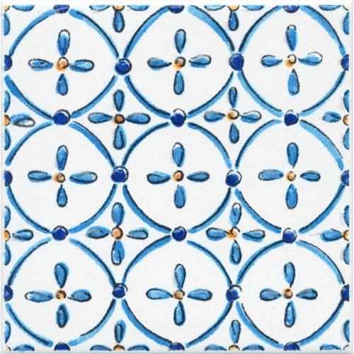 Плитка настенная Kerama Marazzi Капри Вставка майолика глянцевая синяя STG\A485\1146H 9,8x9,8 см