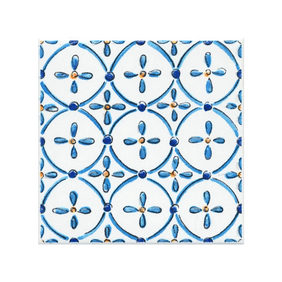 Плитка настенная Kerama Marazzi Капри Вставка майолика глянцевая синяя STG\A485\1146H 9,8x9,8 см