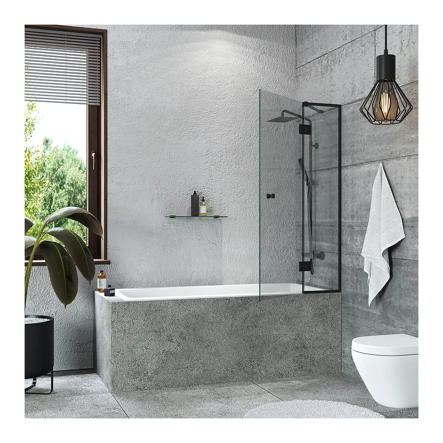 Шторка на ванну Bravat Alfa 140х90 BG090.1400BM