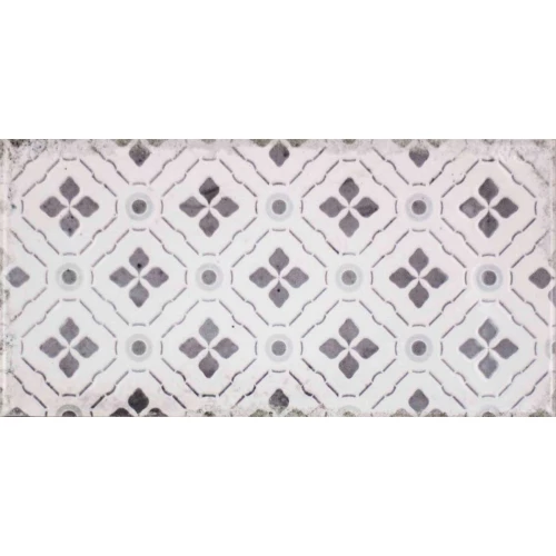 Плитка настенная Fabresa Vita Nebbia Decor Mix глянцевая серая 20х10 см