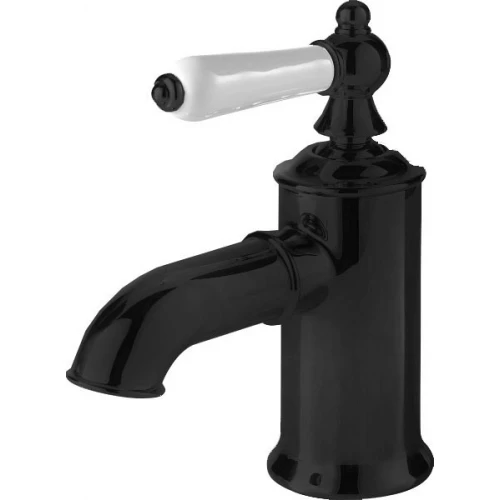 Смеситель для умывальника Bravat Art Black черный F175109BM черно-белый