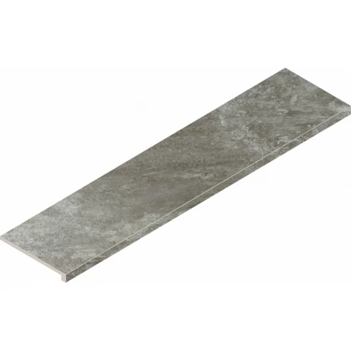 Ступень фронтальная из керамогранита Italon Магма Фог матовая серая 620070002978 120х33 см