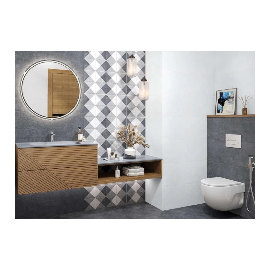 Плитка облицовочная ALMA Ceramica Origami 5 шт в уп 48,6 м в пал TWU93ORG07R 90х30х1,05 см