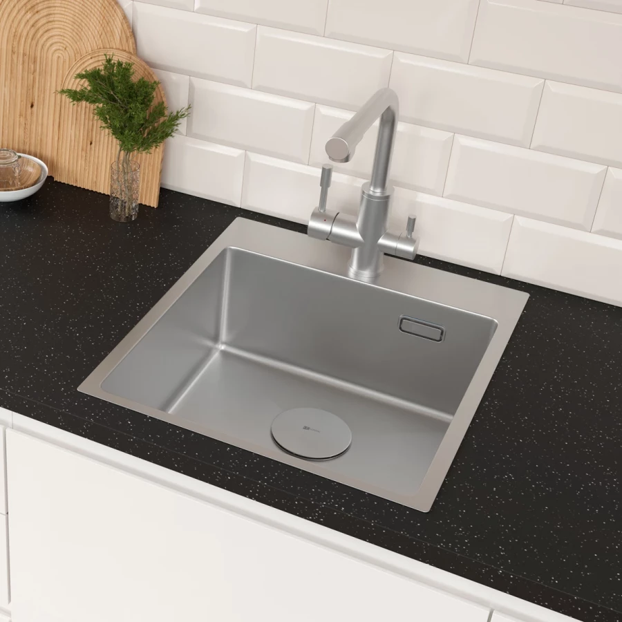 Кухонная мойка Lemark Janga 440 прямоугольная из нержавеющей стали сталь 9937101