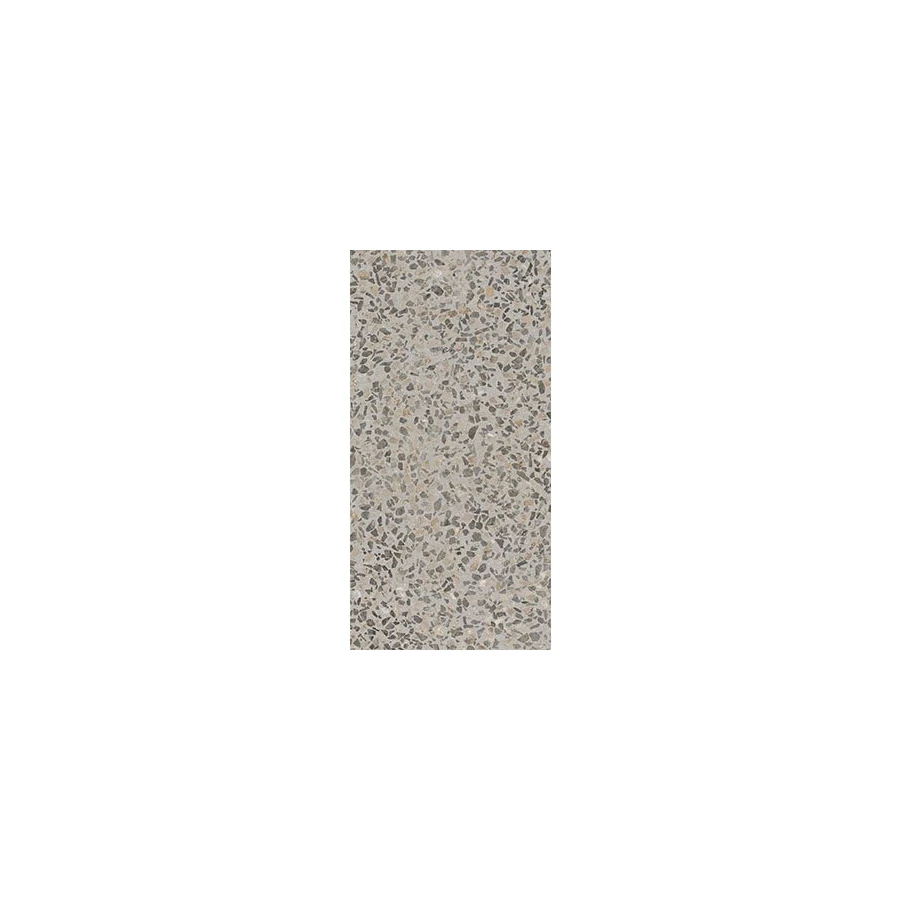 Керамогранит Vitra Terrazzo-X Темный Лаппато Ректификат коричневый 60х120 см