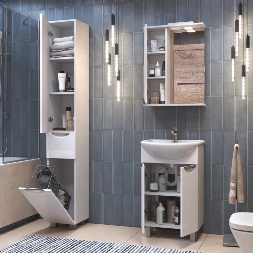 Зеркало шкаф Vigo Callao 500 навесной левый со спотом z.CAL.50.L.El 50x70 см