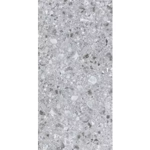 Керамический гранит Kerranova Terrazzo светло-серый K-331/MR 60х120 см