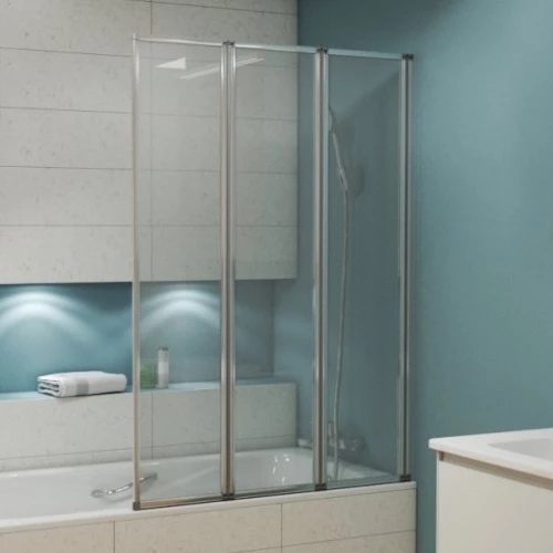 Душевая шторка Bravat Alfa на ванну складная дверь BG100.5320A 100х140 см