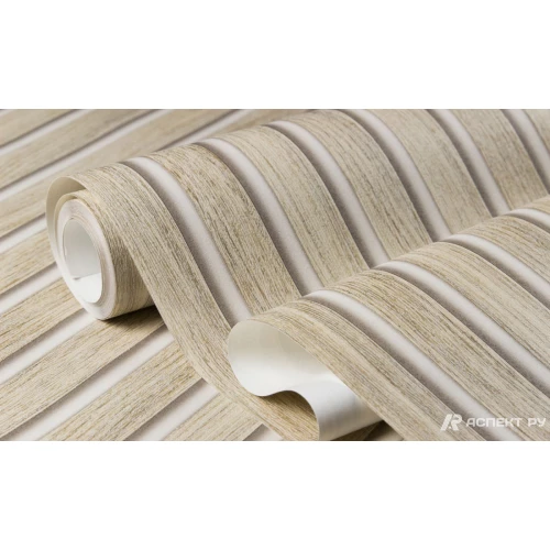 Обои флизелиновые Аспект Рейки бежевые 30276-12 1,06х10,05 м