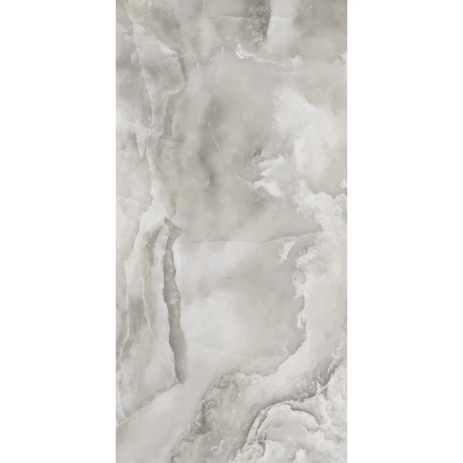 Керамогранит Seratonia Glossy Polano Grey Onyx серый оникс 120х60 см