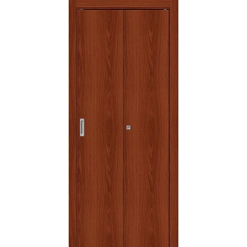 Межкомнатная дверь Bravo Гост-0 200x40 экошпон Gost полотно глухое цвет Л-11 (ИталОрех)