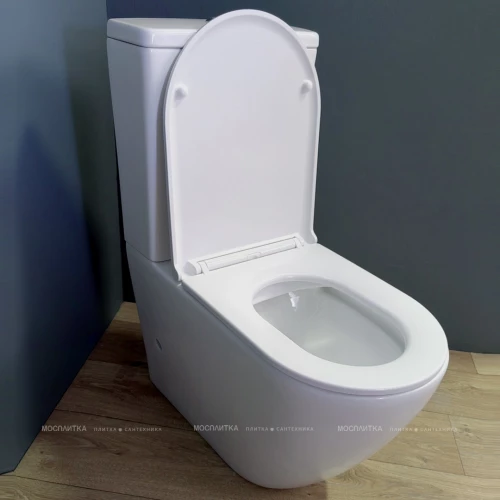 Унитаз-компакт безободковый Creto Logan L5 белый 1005-001-L6CW