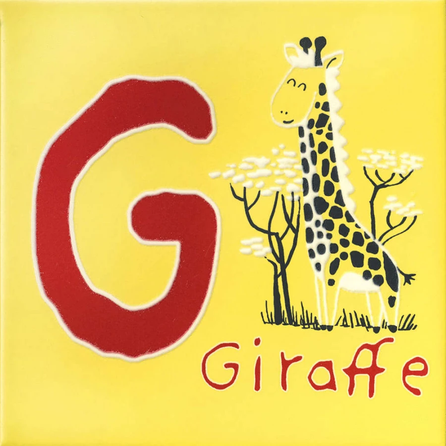 Плитка настенная Kerama Marazzi Зоопарк G Декор матовый желтый OS/A240/5109 20x20 см