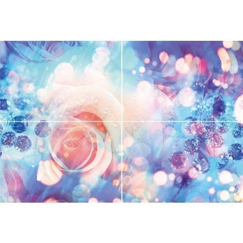 Панно Муза-Керамика Rose из 4-х плиток P4D267 60х40х60 см