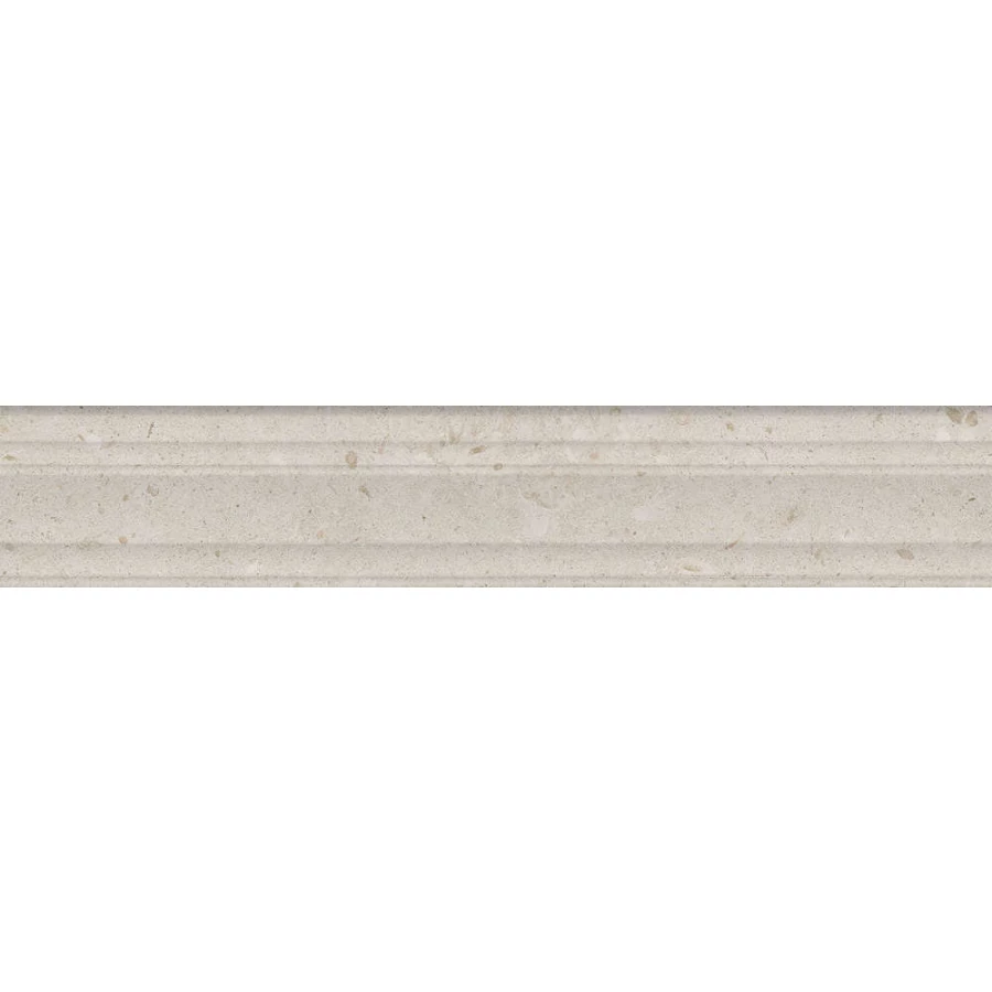 Бордюр Kerama Marazzi Риккарди бежевый матовый структура обрезной BLF011R 40x7,3 см