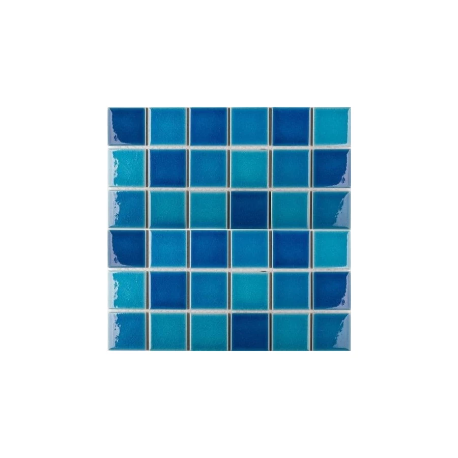 Керамическая мозаика Starmosaic Crackle Blue Mixed Glossy 30,6х30,6 см