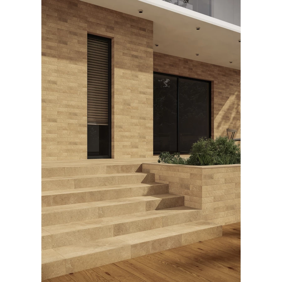 Ступень Ceramika Paradyz Eremite Beige Stopnica Prosta Struktura Mat 60х30 см